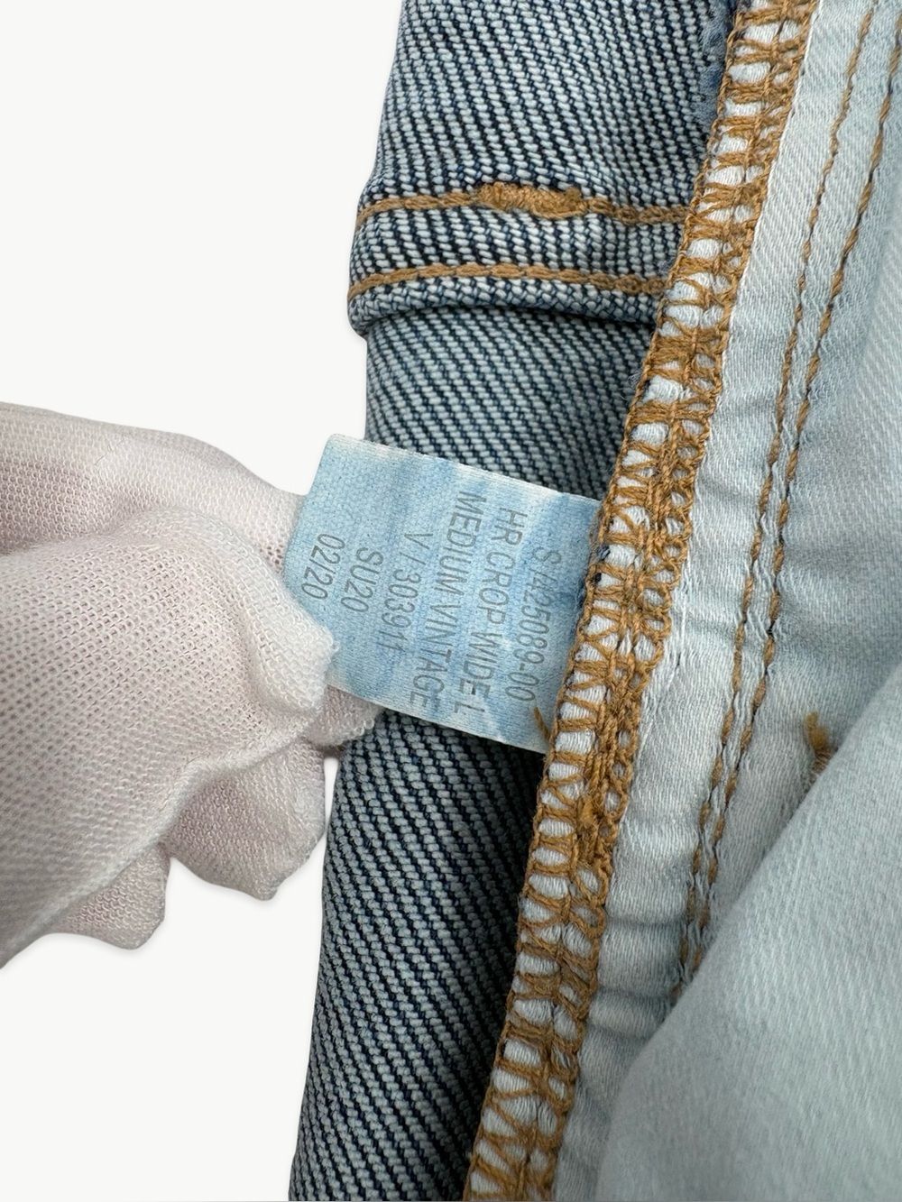 Banana Republic High Rise Wide Leg Crop Jeans 27 Raw Hem NWT Medium Wash - Picture 12 of 12